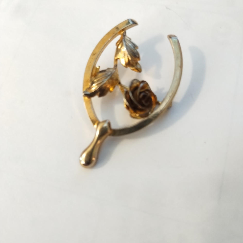 Two Equine Themed Brooches Gold And Silver Coloured, 1 Boyd Bond Sterling - Picture 4 of 6